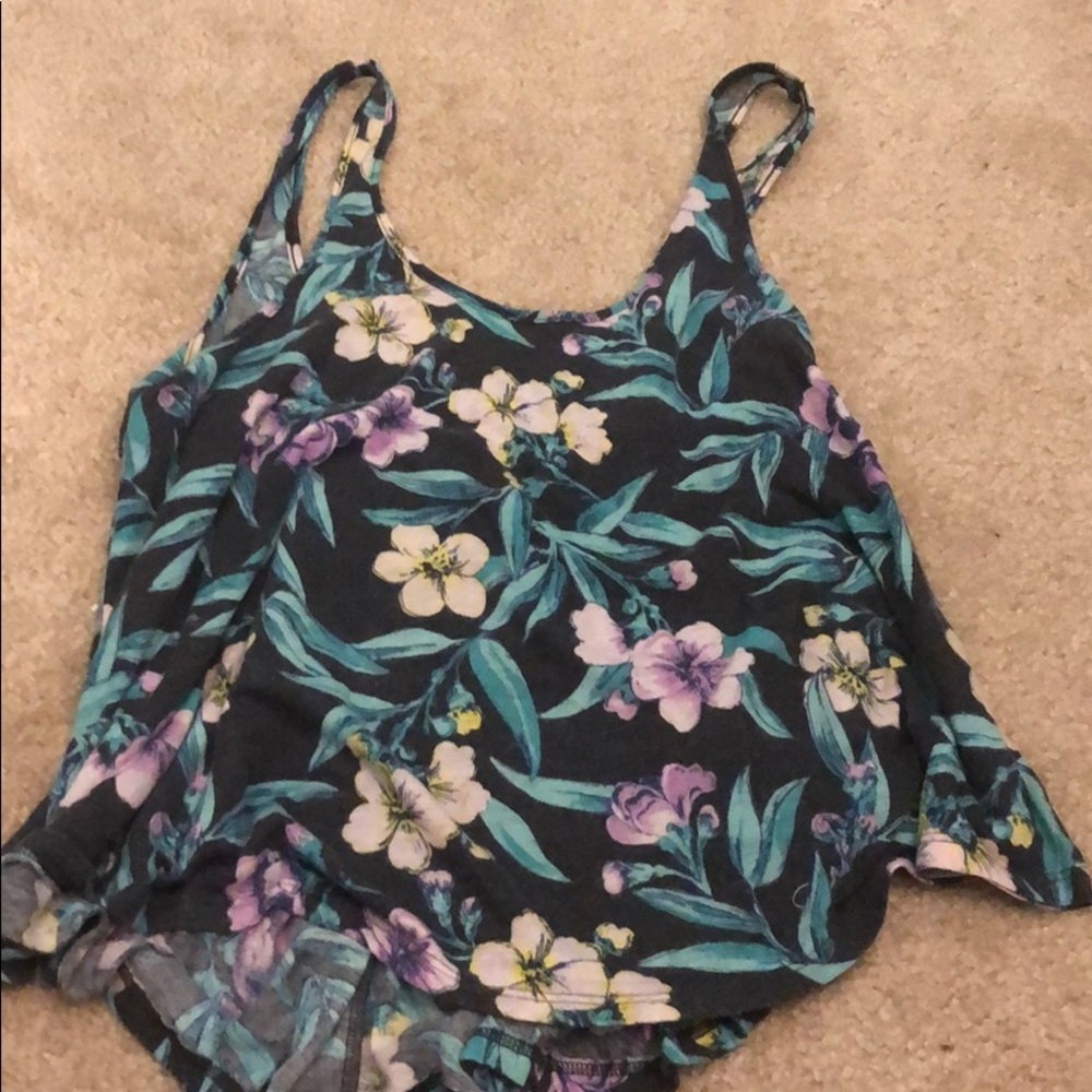 Hawaiian print tank top
